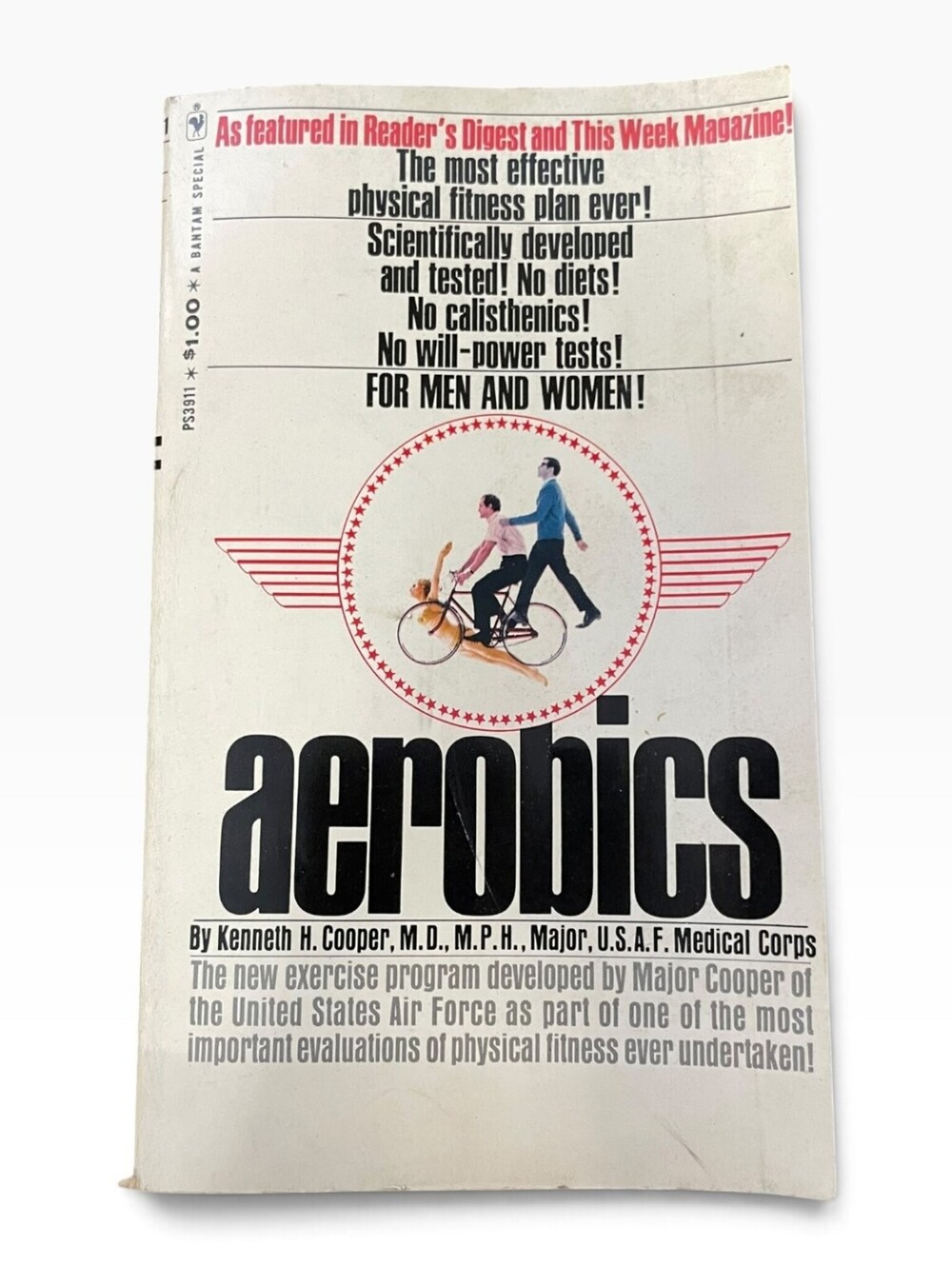 Aerobics by Kenneth H. Cooper 1968 Bantam Edition Vintage Physical Fitness Book